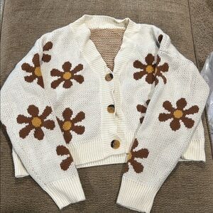 Floral Knit Cardigan